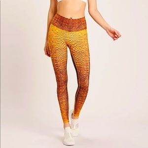 NIYAMA SOL ☀️ High Waisted Croc Snake Leggings